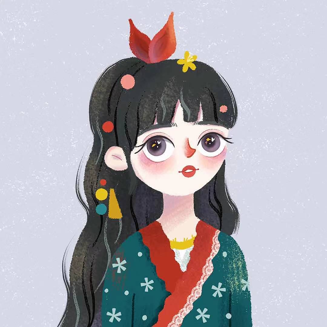 女孩头像插画日常练习