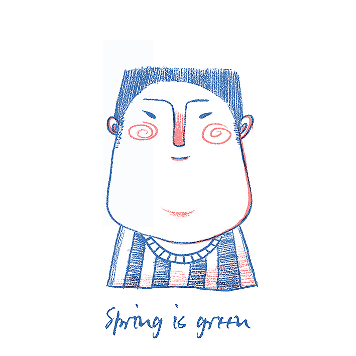 Hello spring（图ZNDU4MjczMDg=） - 商业插画 - 站酷设计师韩白白sylvia原创素材 - 站酷ZCOOL