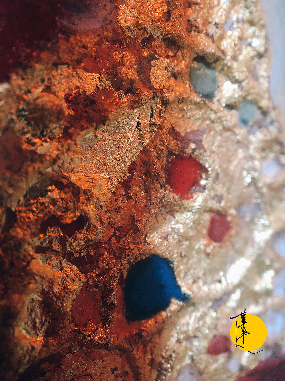 【岩彩】女财神扎基拉姆·四 绘制过程解析