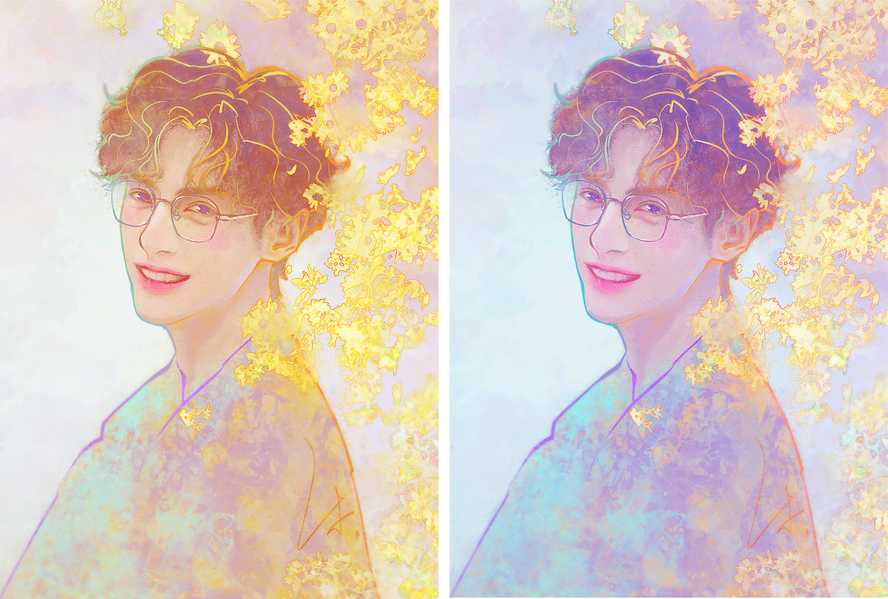 整理一下画的罗云熙