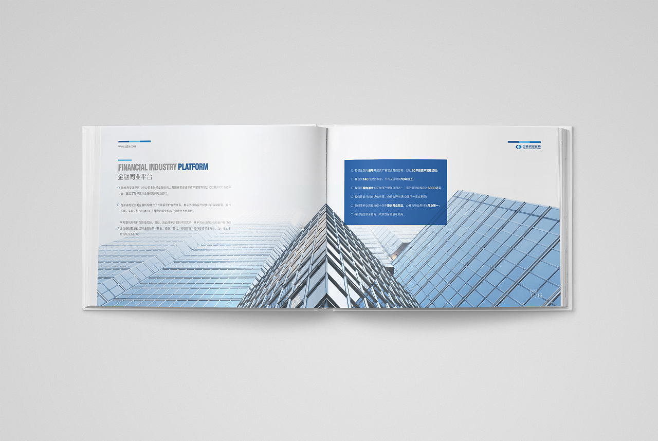 企业形象宣传画册国泰君安画册,商务金融理财证券|平面|书籍/画册|sy