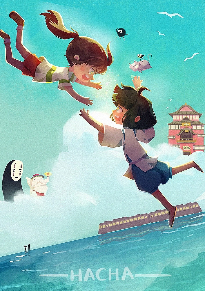 千与千寻（图ZMTY0NjMyNzk2） - 商业插画 - 站酷设计师一只八子原创素材 - 站酷ZCOOL