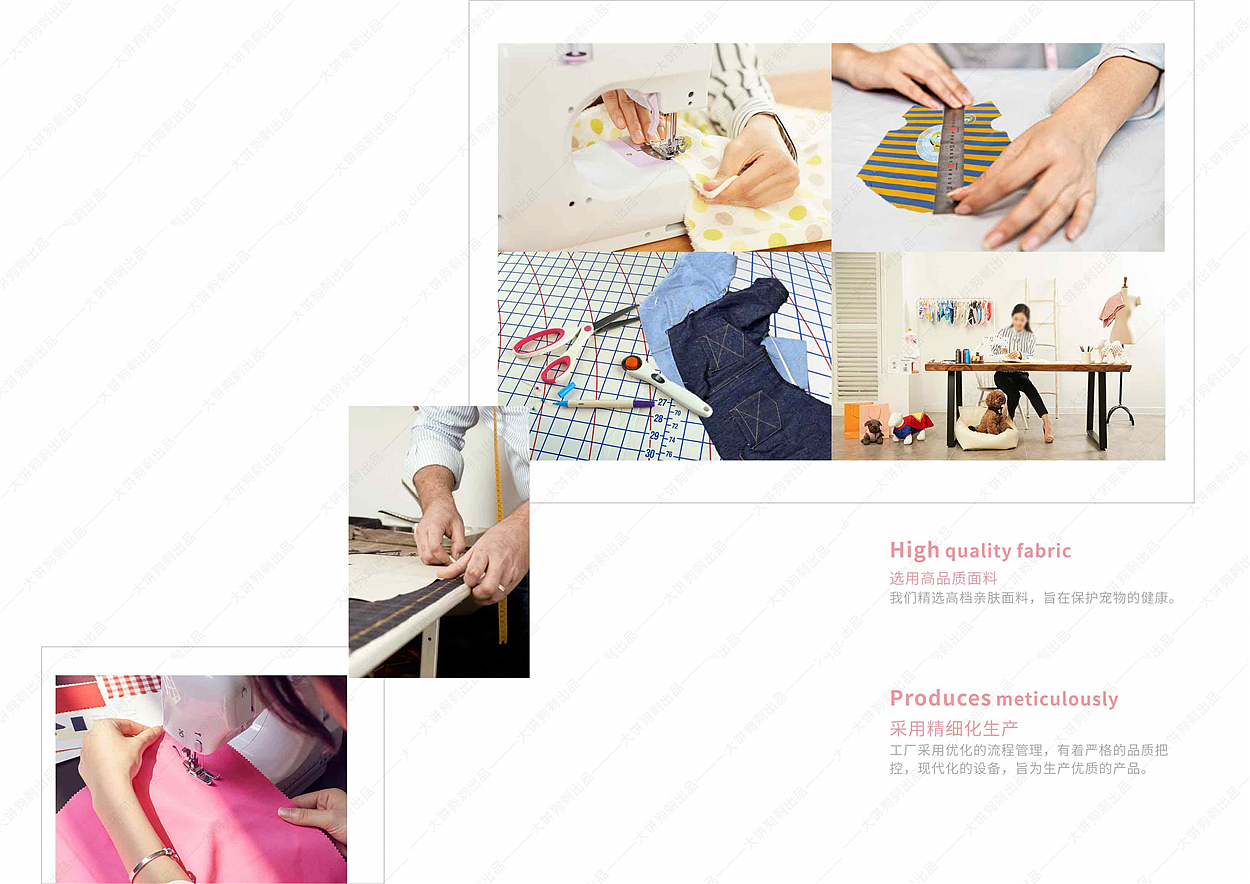 宠物服装产品 服装类宣传册排版