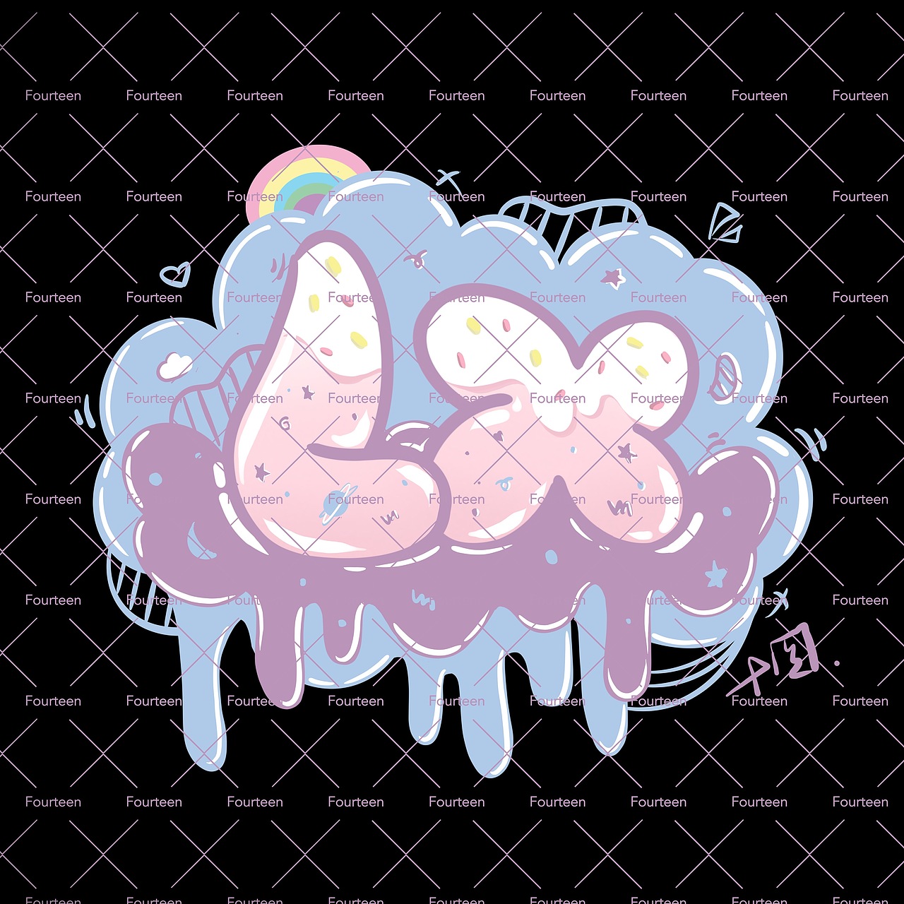 字母涂鸦（图ZMjI5NTE1MDI0） - 新锐潮流插画 - 站酷设计师没有舍曲林原创素材 - 站酷ZCOOL