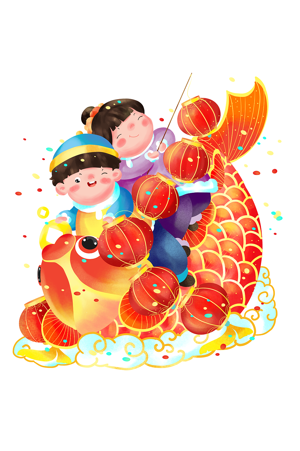 2021牛年卡通插画设计