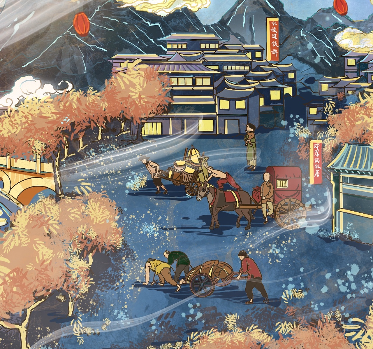 紅色文化主題創(chuàng)意海報（圖ZMjU5NTY5Mzcy） - 商業(yè)插畫 - 站酷設計師張智一原創(chuàng)素材 - 站酷ZCOOL