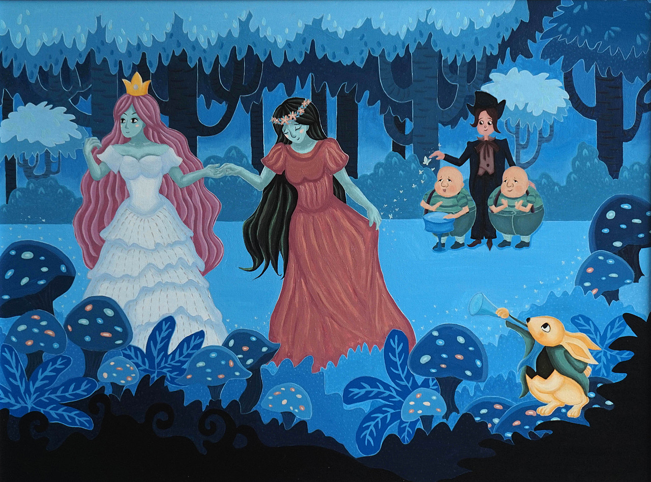 疯帽子先生、双胞胎兄弟、兔子先生、白皇后欢迎了Alice的到来,Alice将在这个童话般的奇妙世界里重新审视自己。