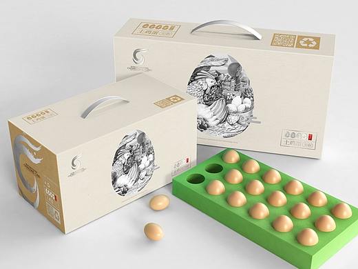 农产品：土鸡蛋包装设计【黑马奔腾策划设计】