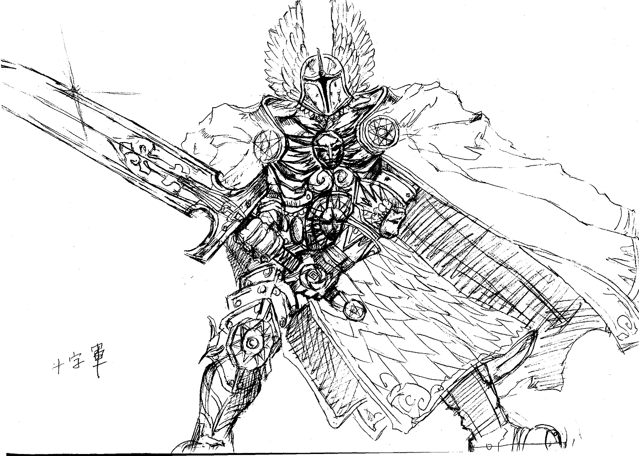 自己的一些手绘跟线稿素材