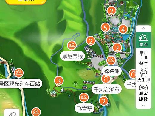 杭州专业景点介绍线路设计游乐园全景图导览图制作