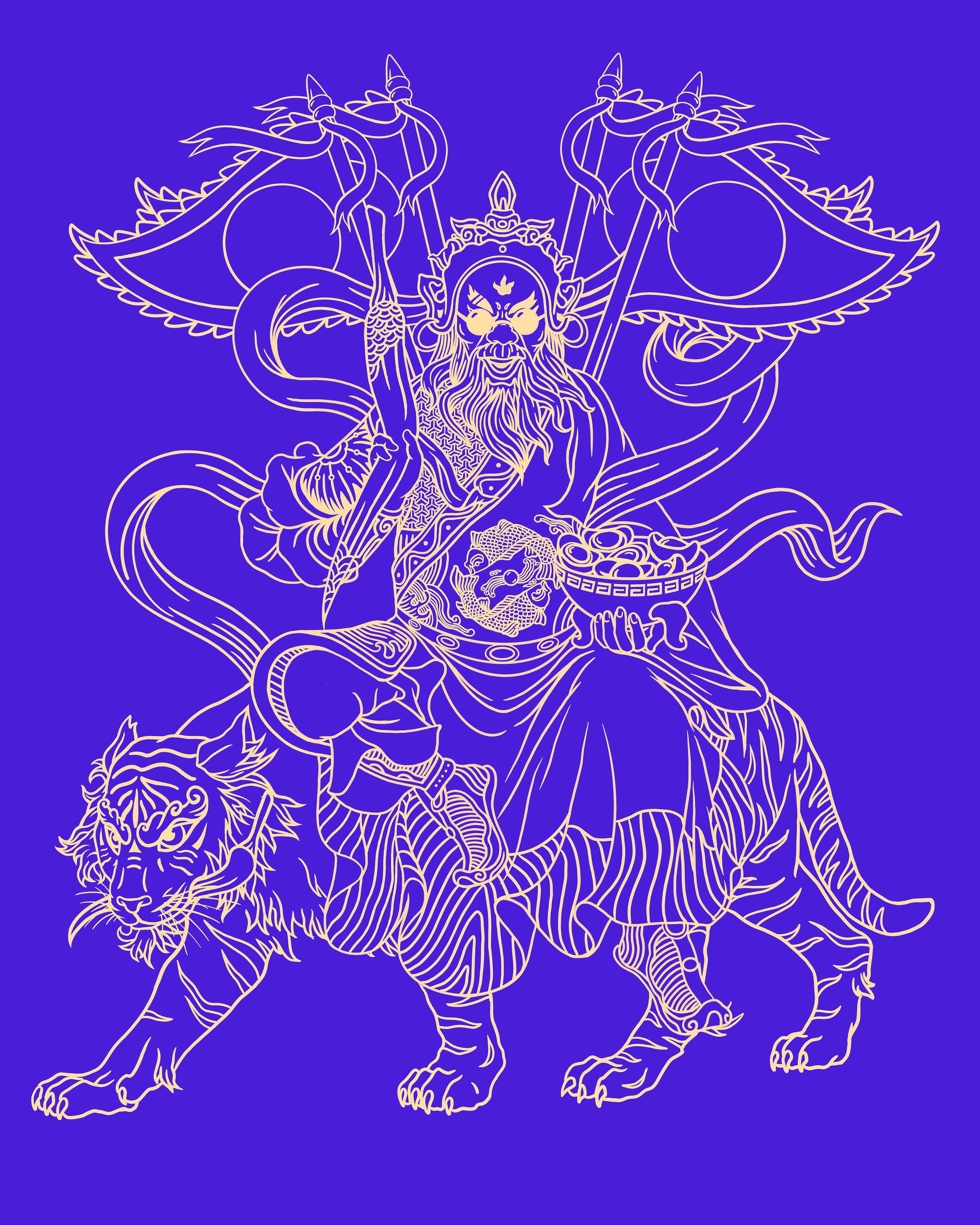 国潮——赵公明财神