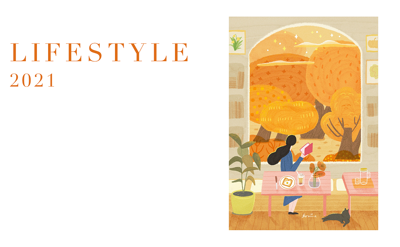 植物和女孩｜原创插画集合（图ZMjc2MDk3ODg0） - 商业插画 - 站酷设计师酒夏原创素材 - 站酷ZCOOL