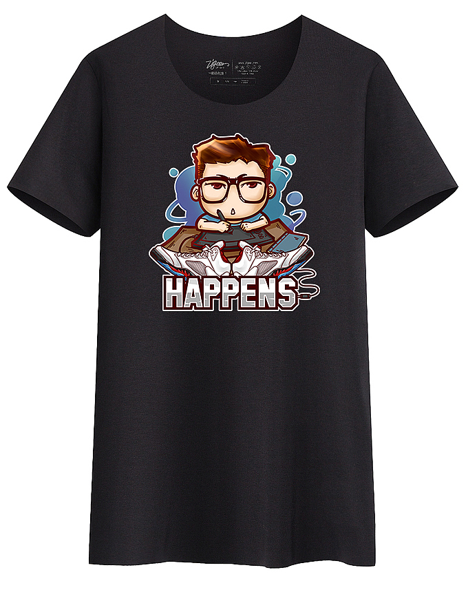 入夏以来画的T恤~（图ZNTcwNDIwNjA=） - 新锐潮流插画 - 站酷设计师画画的黑胖子原创素材 - 站酷ZCOOL