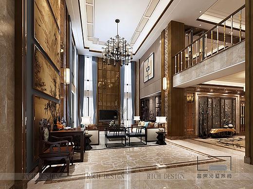 中式装修装饰，沙河高尔夫别墅，深圳装修公司