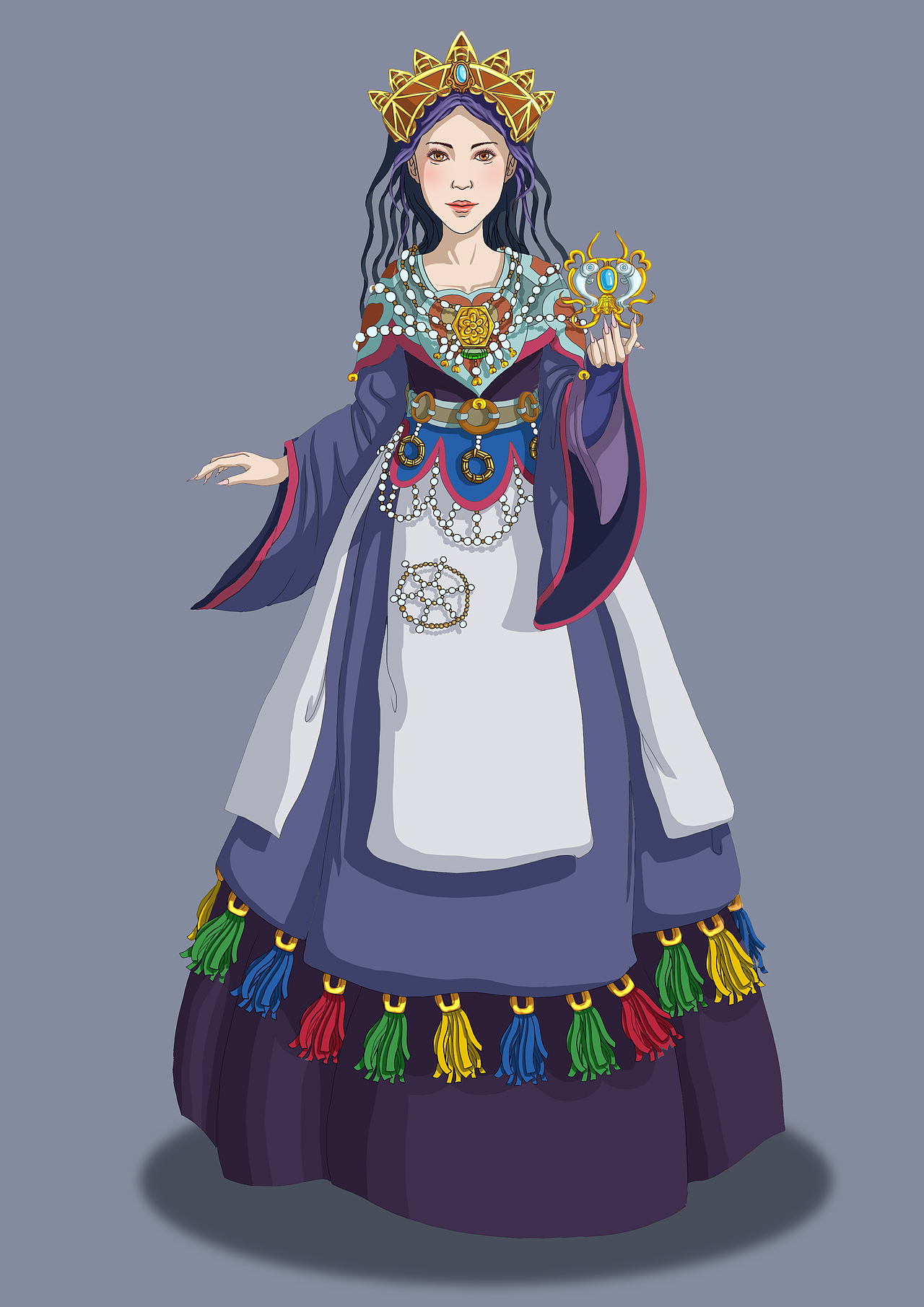 藏族风格插画（图ZMTgzNjUwMjM2） - 商业插画 - 站酷设计师加碘海带原创素材 - 站酷ZCOOL