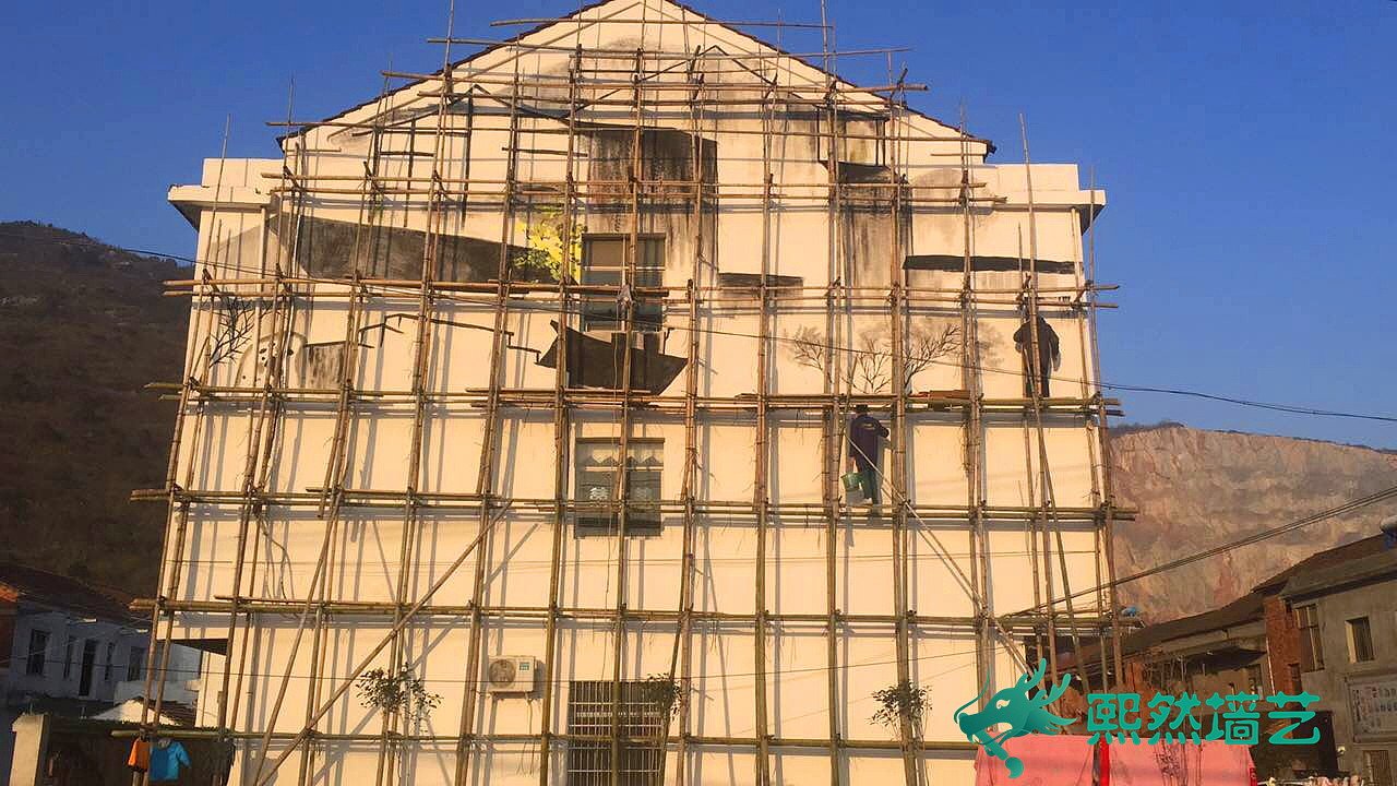 武汉熙然墙艺助力美丽乡村黄冈西泉墙绘壁画设计（图ZNjg0MDQ4MjQ=） - 景观设计 - 站酷设计师超级画咖s原创素材 - 站酷ZCOOL