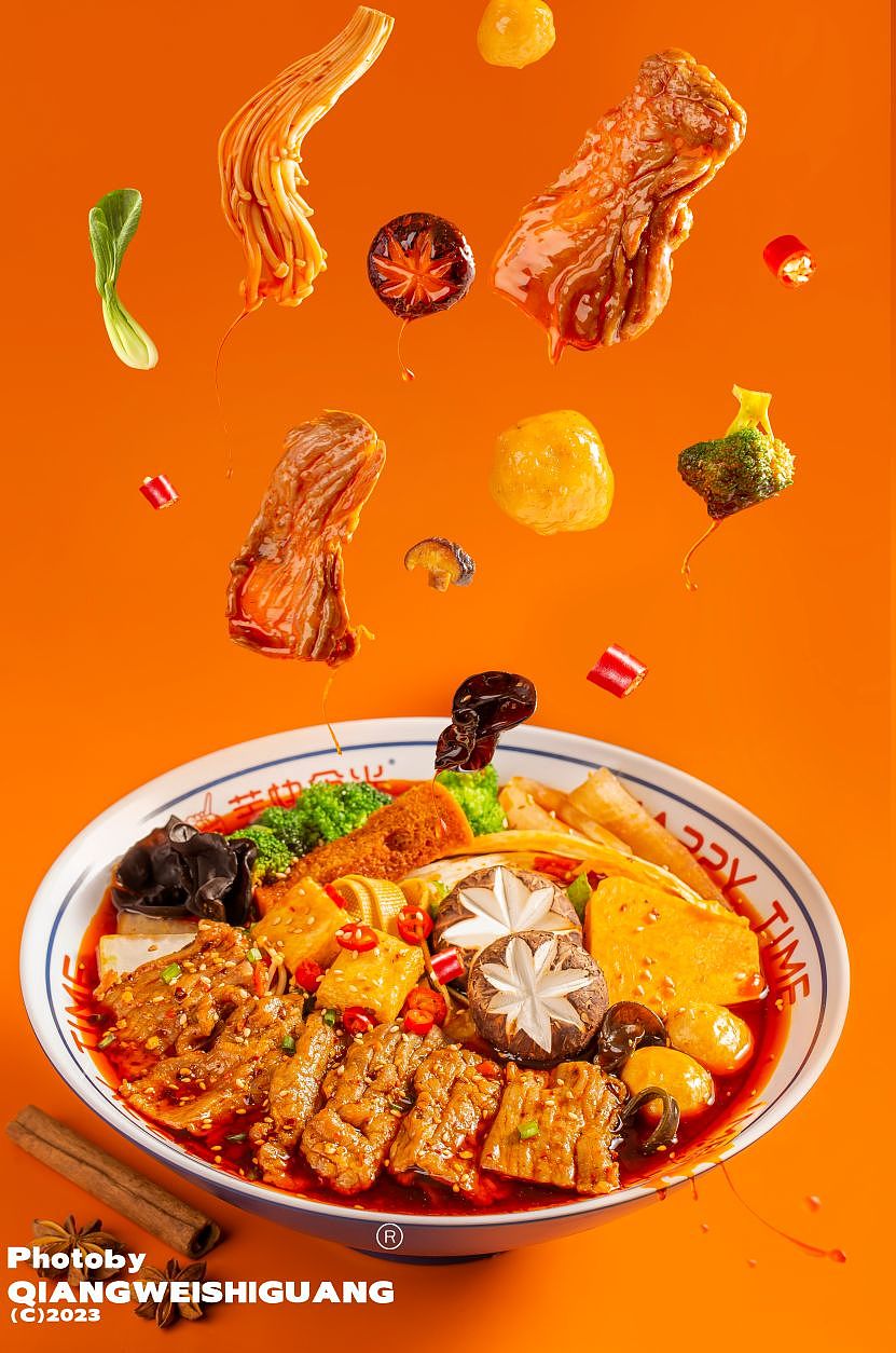 悬浮美食摄影