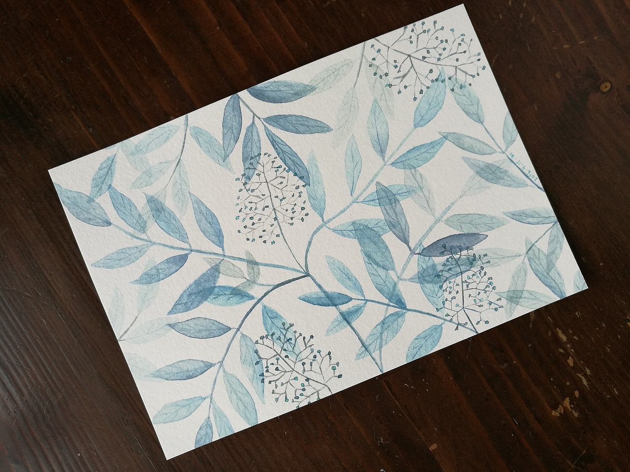 蓝叶.临摹习作41（图ZNzk3MzcxMDg=） - 创作习作 - 站酷设计师公主殿下hhy原创素材 - 站酷ZCOOL