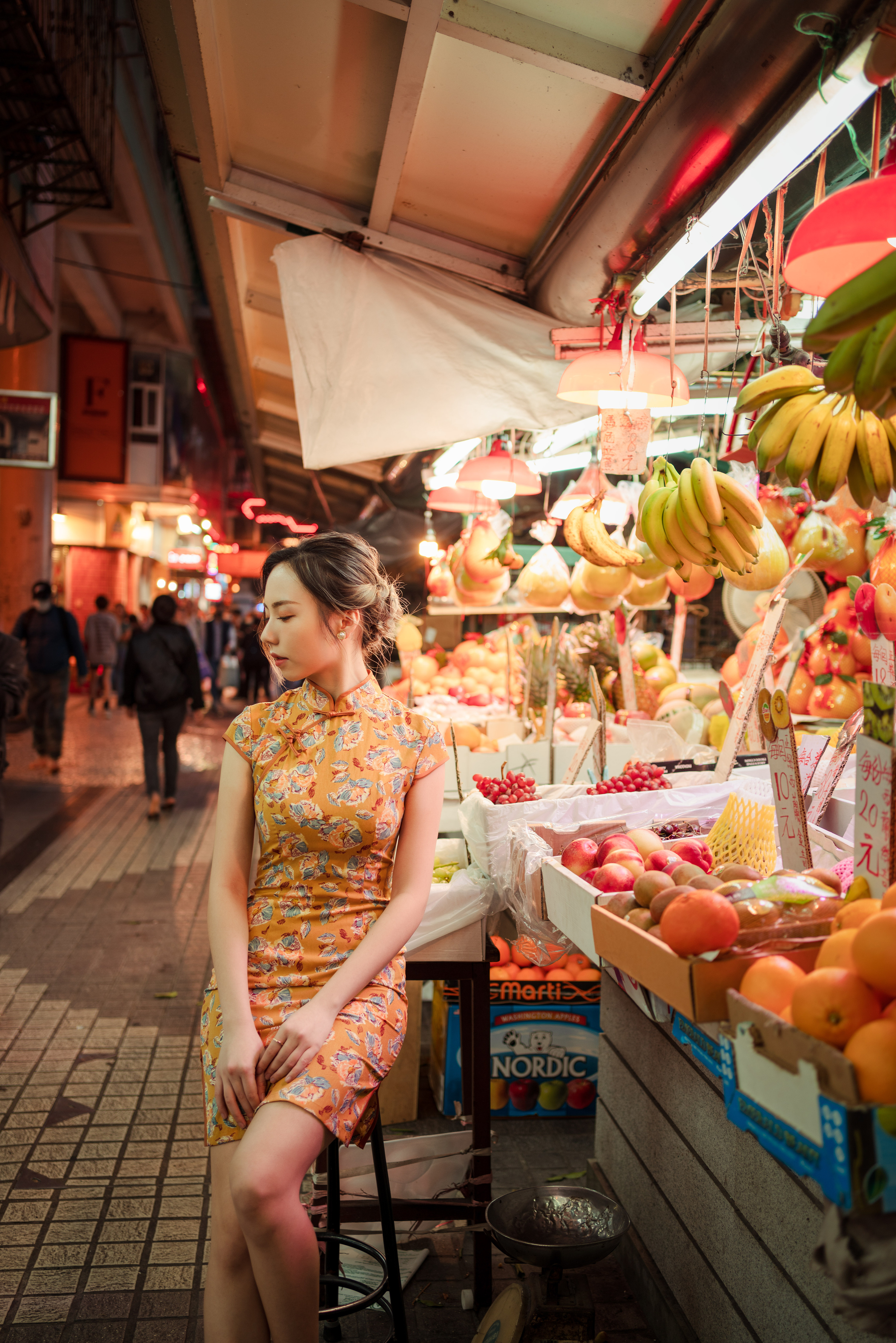 澳门街拍人像_旗袍