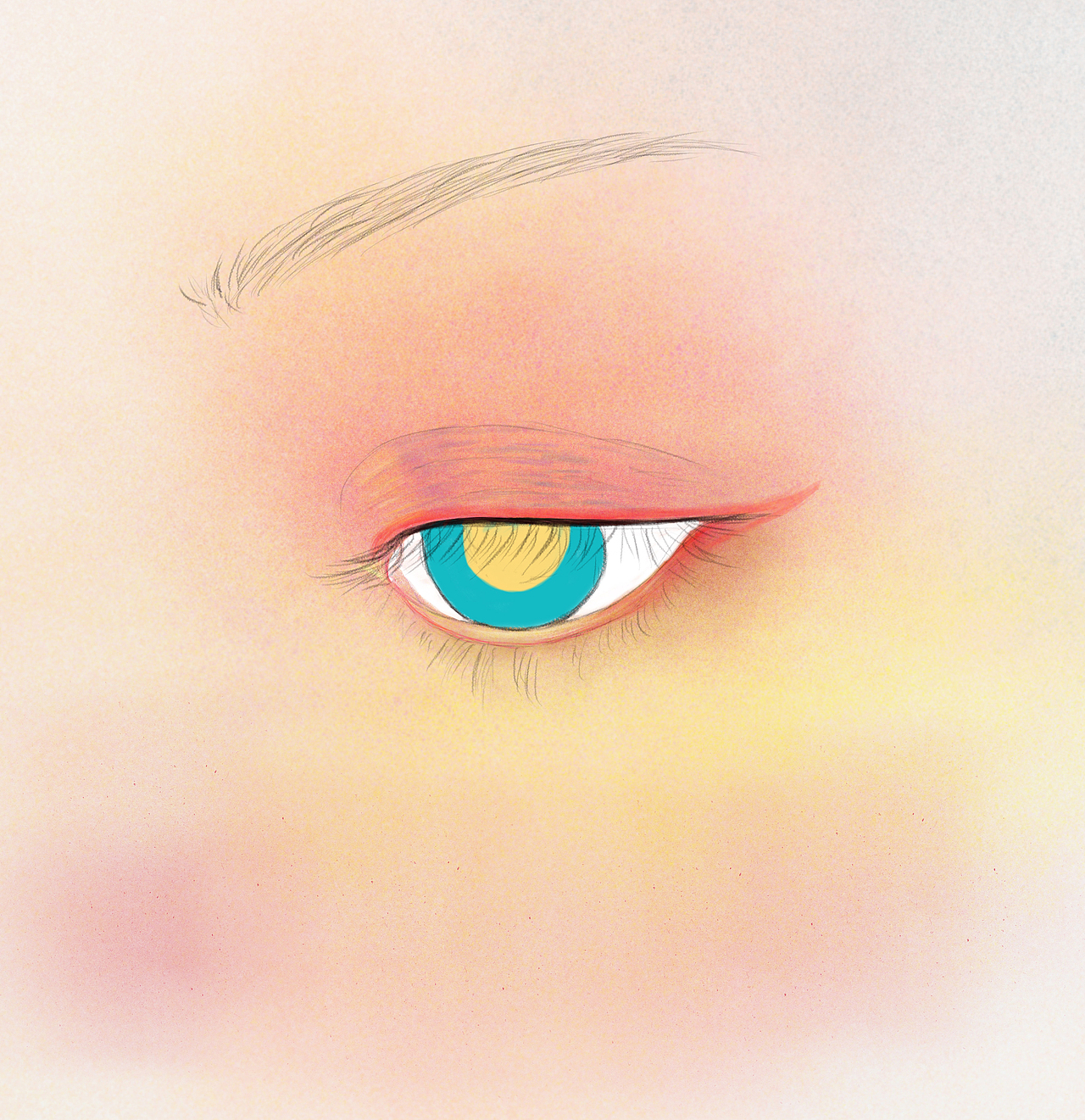 手绘插画临摹作品