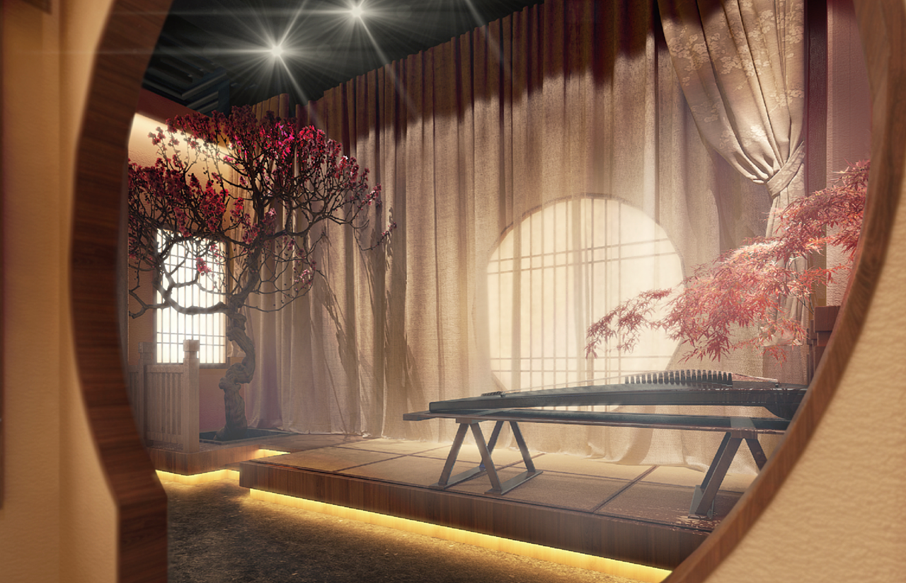 袍袍有旷汉服甜品体验店品牌空间设计