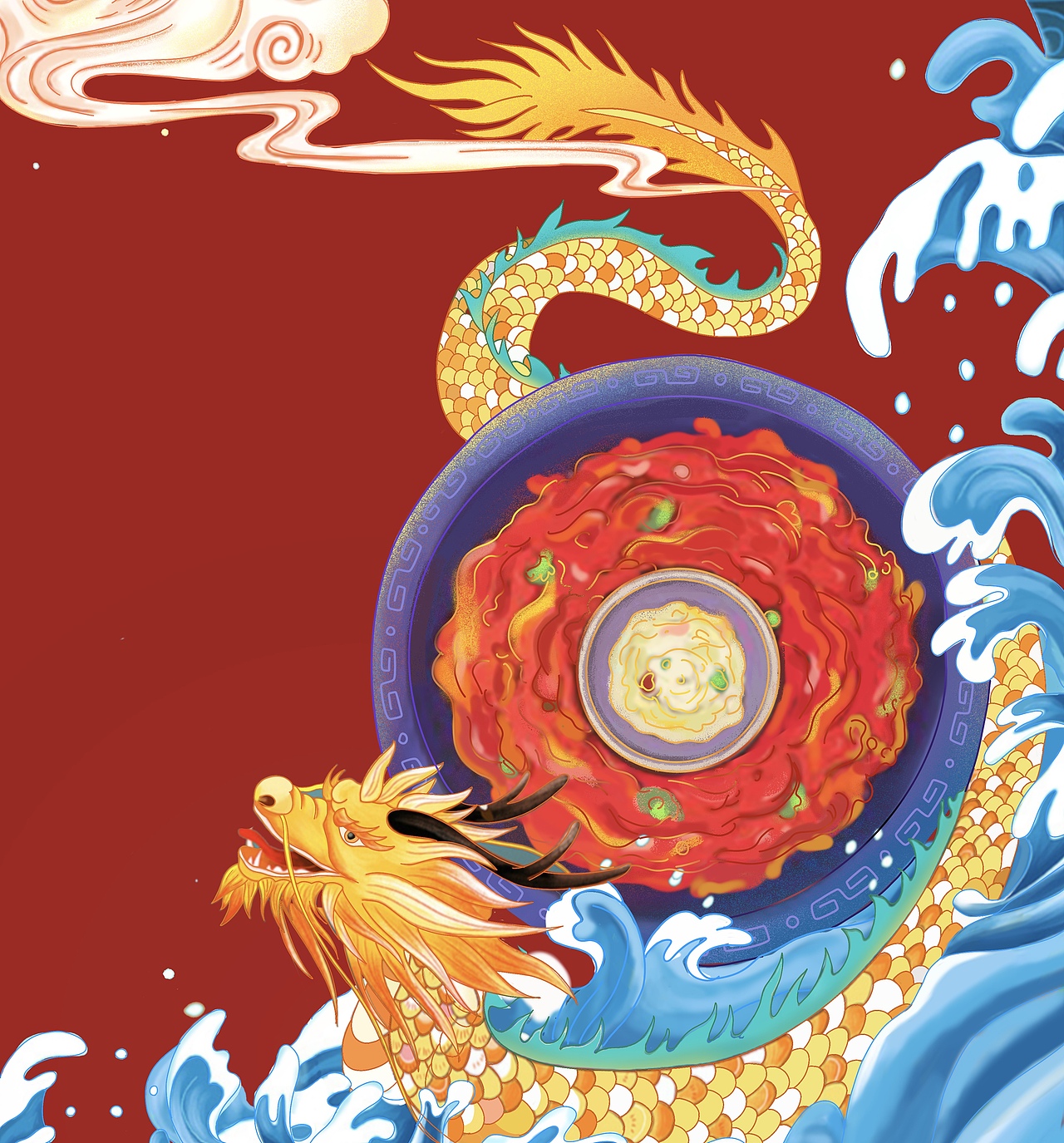 龙传调火锅底料包装设计