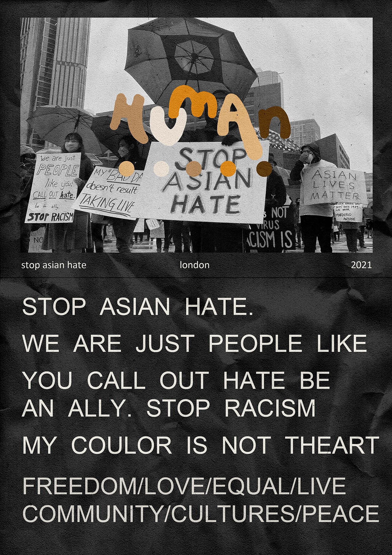 Anti Racism 反种族歧视练习（图ZMjgwNDIxOTQ0） - 宣传物料 - 站酷设计师藏ila原创素材 - 站酷ZCOOL