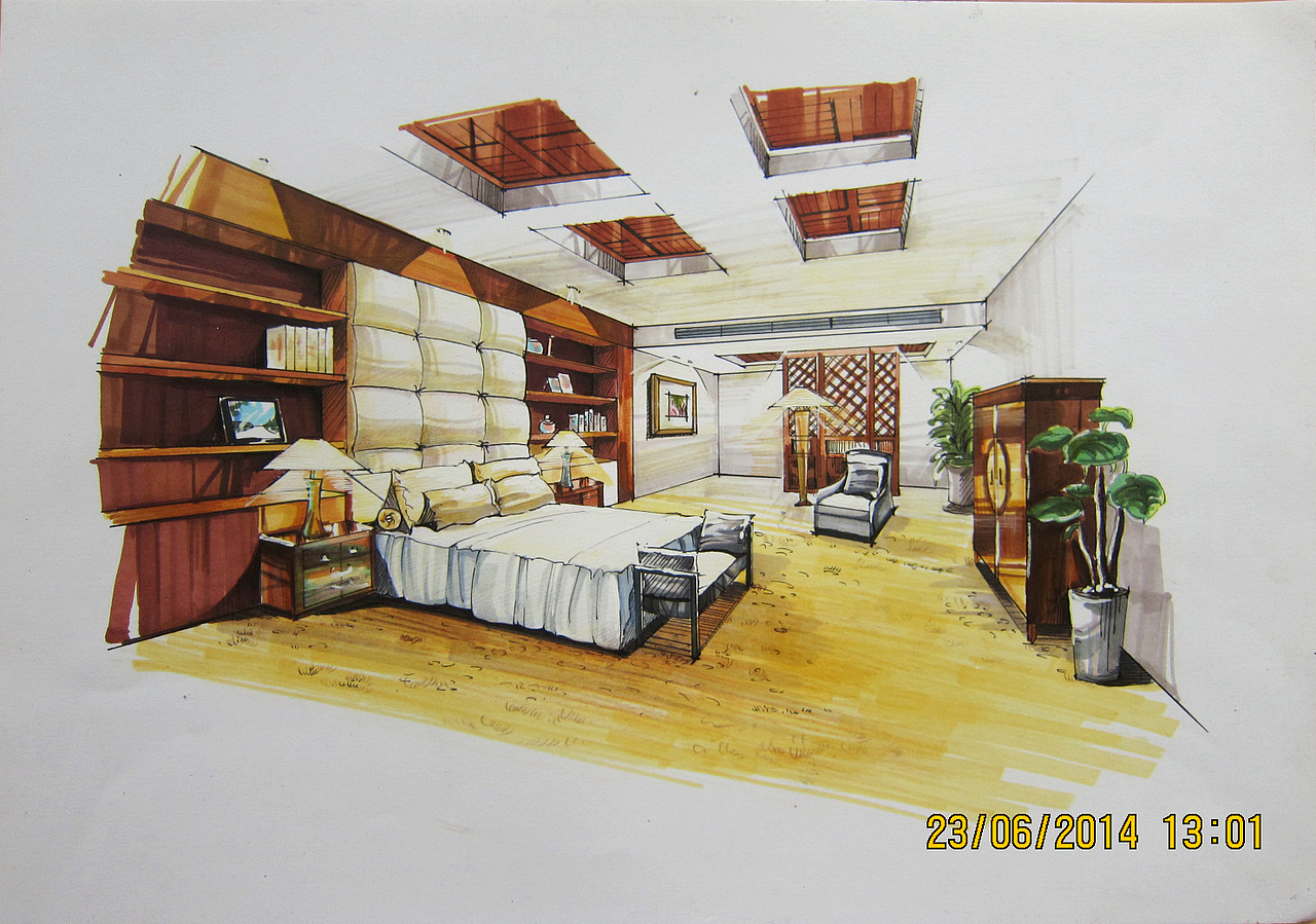 民居建筑-手绘作品2