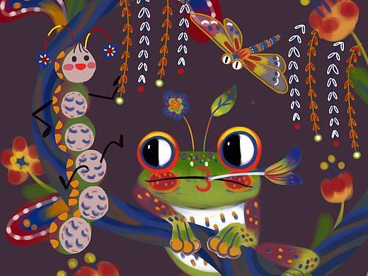 小蛙和小毛還有婷婷的趴體（個人主頁-ZNTY0MjIwMDg=） - 創(chuàng)作習(xí)作 - 站酷設(shè)計師Real_77原創(chuàng)素材 - 站酷ZCOOL