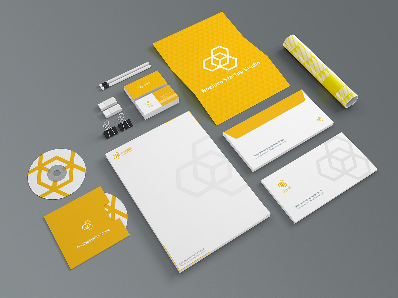 Beehive Startup Studio- VI设计（图ZNTY4OTAzMDQ=） - 品牌 - 站酷设计师cxfeng原创素材 - 站酷ZCOOL