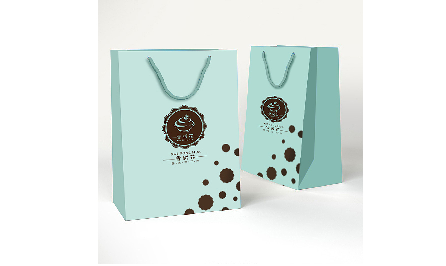 雪绒花-韩式雪花冰logo设计