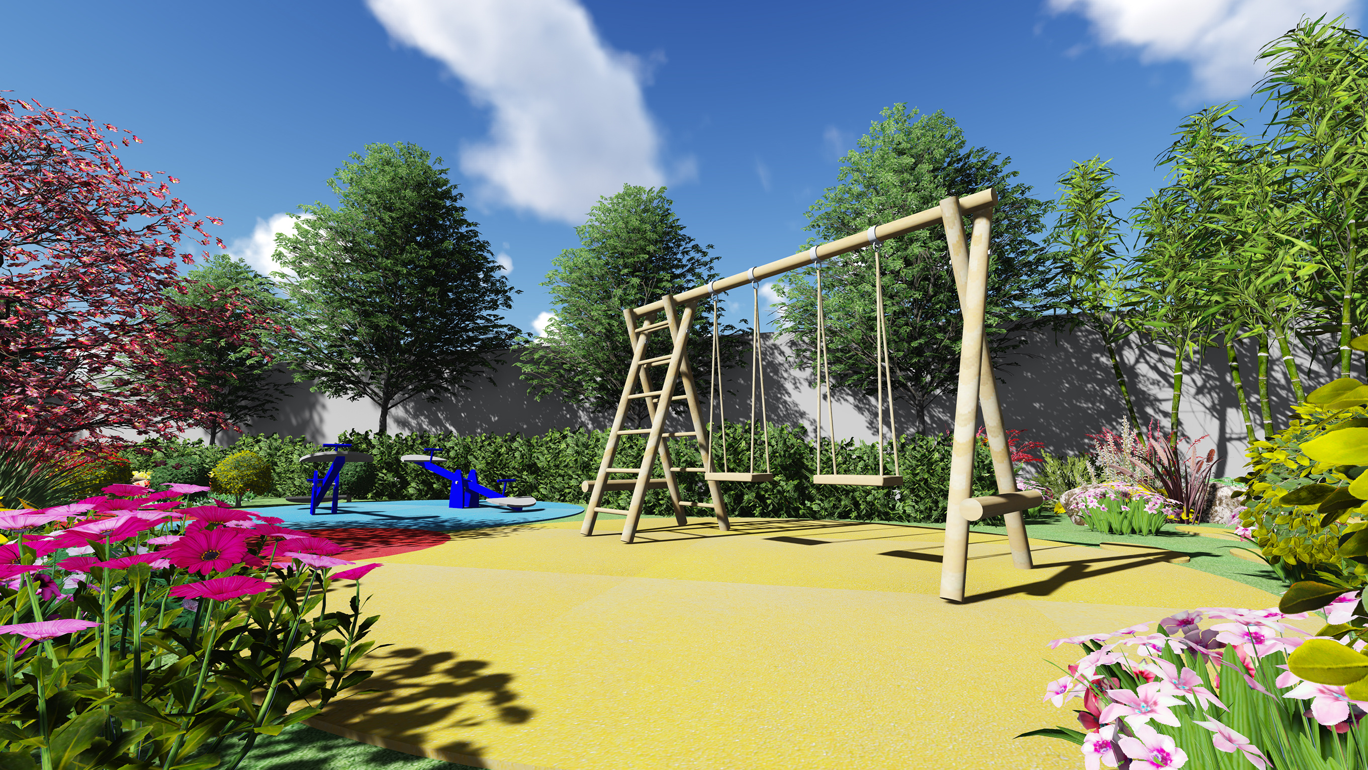 幼儿园空地景观环境设计