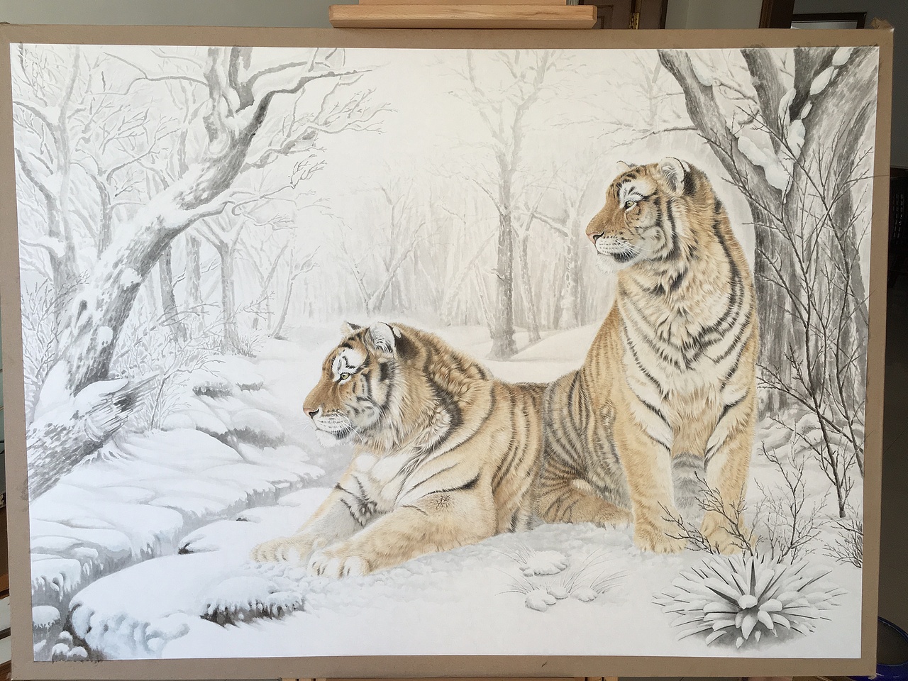 虎_通辽李永春绘画-站酷zcool