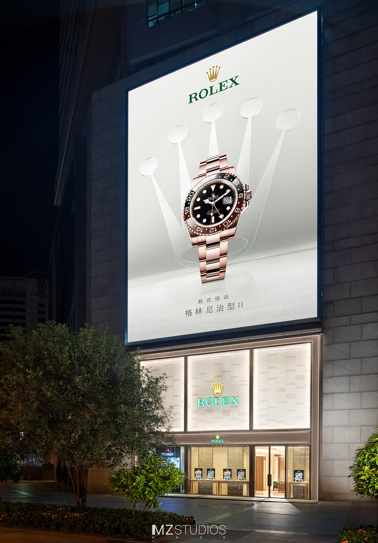 【品牌门店室内空间摄影】ROLEX·重庆纪念碑步行街门店