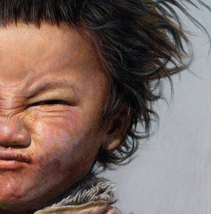 彩铅画——原生态《藏娃》（图ZMTAxNjY3MzE2） - 绘画 - 站酷设计师方寸Lei原创素材 - 站酷ZCOOL