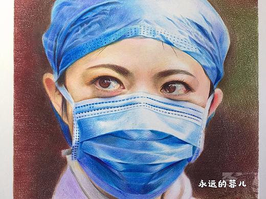 彩铅百人同绘作品《彩虹》 