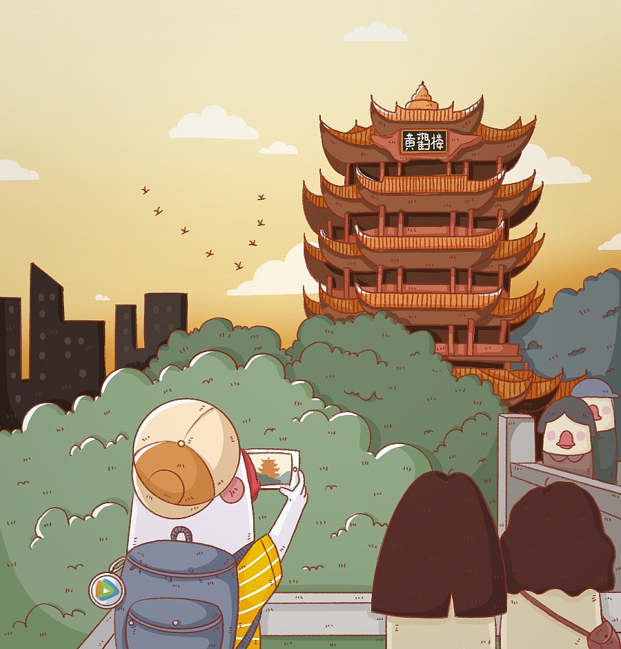 腾讯视频-小鹅日记-一起去旅行吧篇（图ZMjY5Mzg5NDEy） - 商业插画 - 站酷设计师宇宙废星原创素材 - 站酷ZCOOL
