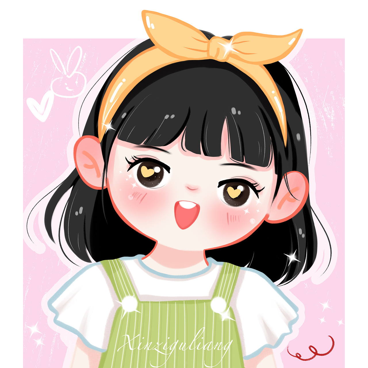 卡通头像|插画|商业插画|芯子菇凉 - 原创作品 - 站酷 (zcool)
