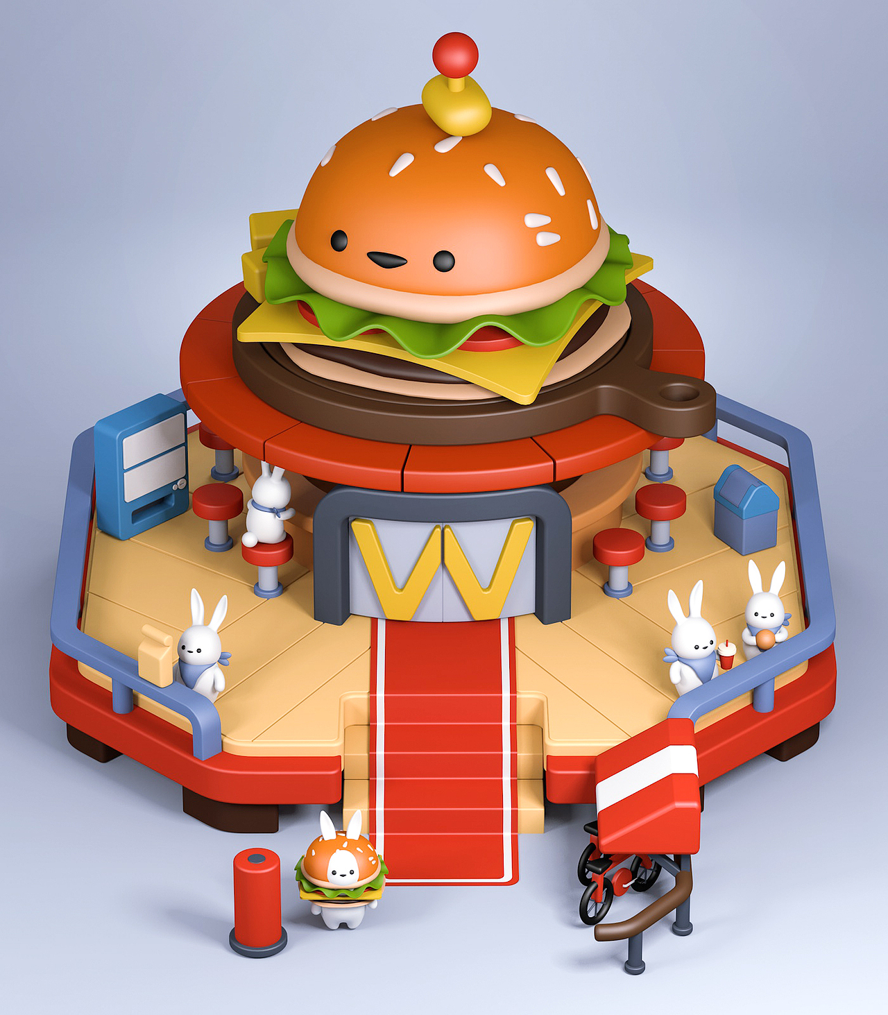 C4D人物建模练习