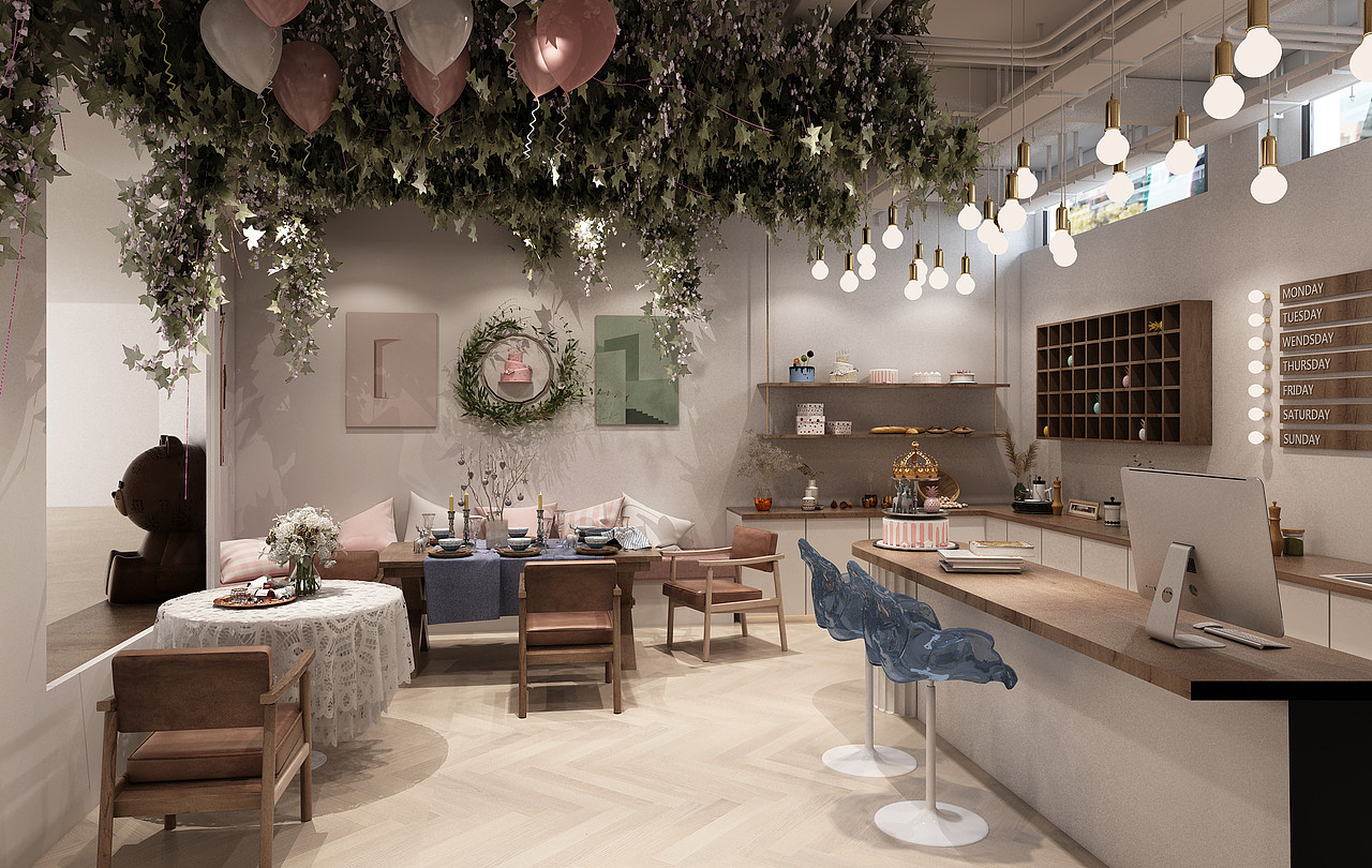 咖啡甜品店设计