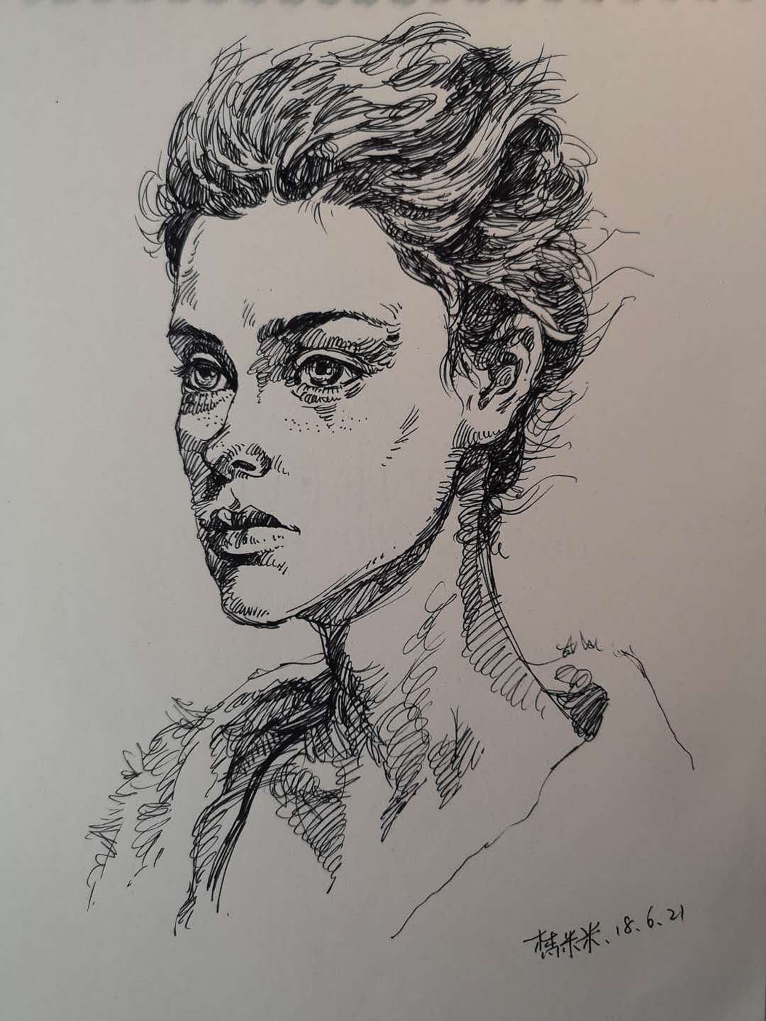 速寫（圖ZMTI4NzM0MjE2） - 繪畫 - 站酷設(shè)計師梵米米原創(chuàng)素材 - 站酷ZCOOL