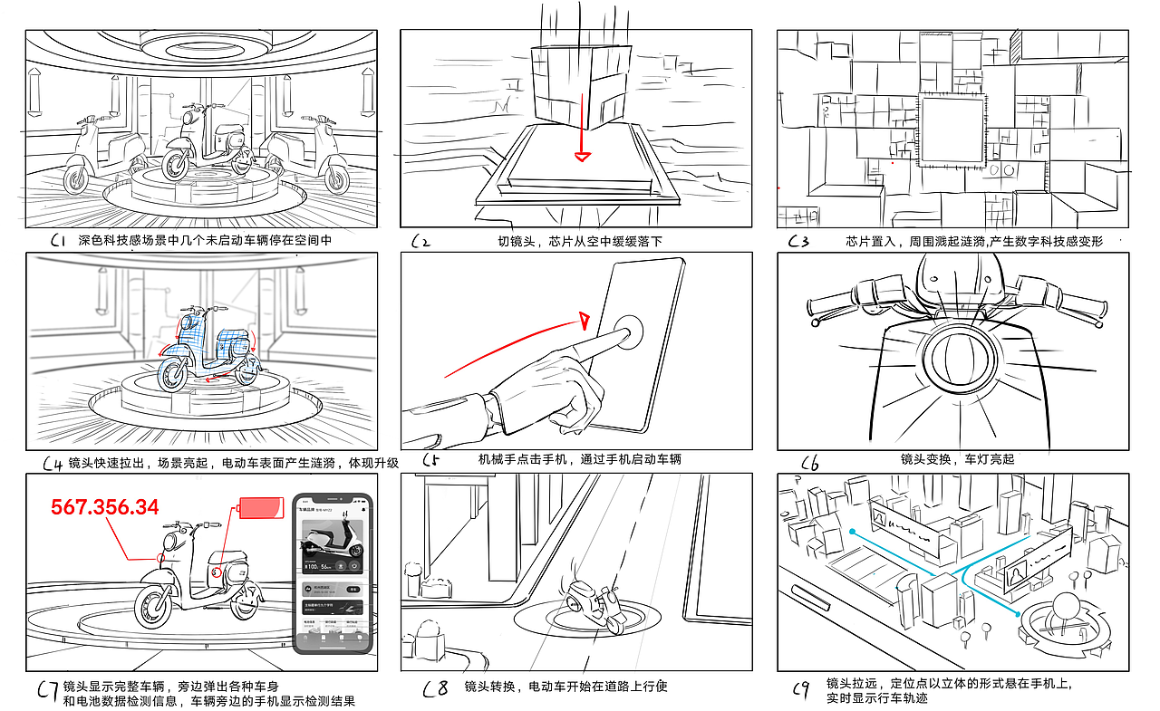 青桔电动车（图ZMjU3ODU3MTQ4） - 动画/影视 - 站酷设计师静痕原创素材 - 站酷ZCOOL