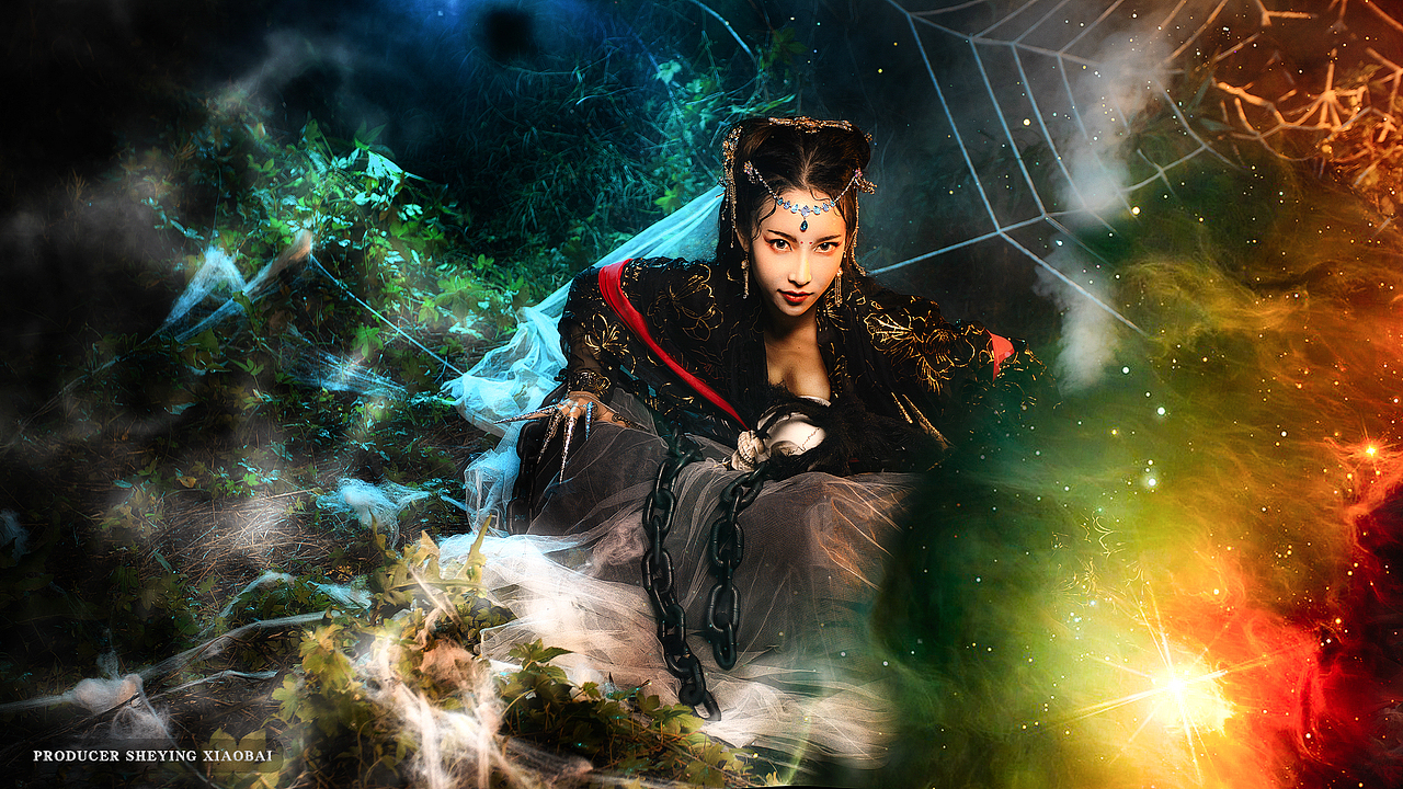 月光宝盒蜘蛛精十三娘|摄影|人像摄影|雾妖王是污妖王_原创作品-站酷