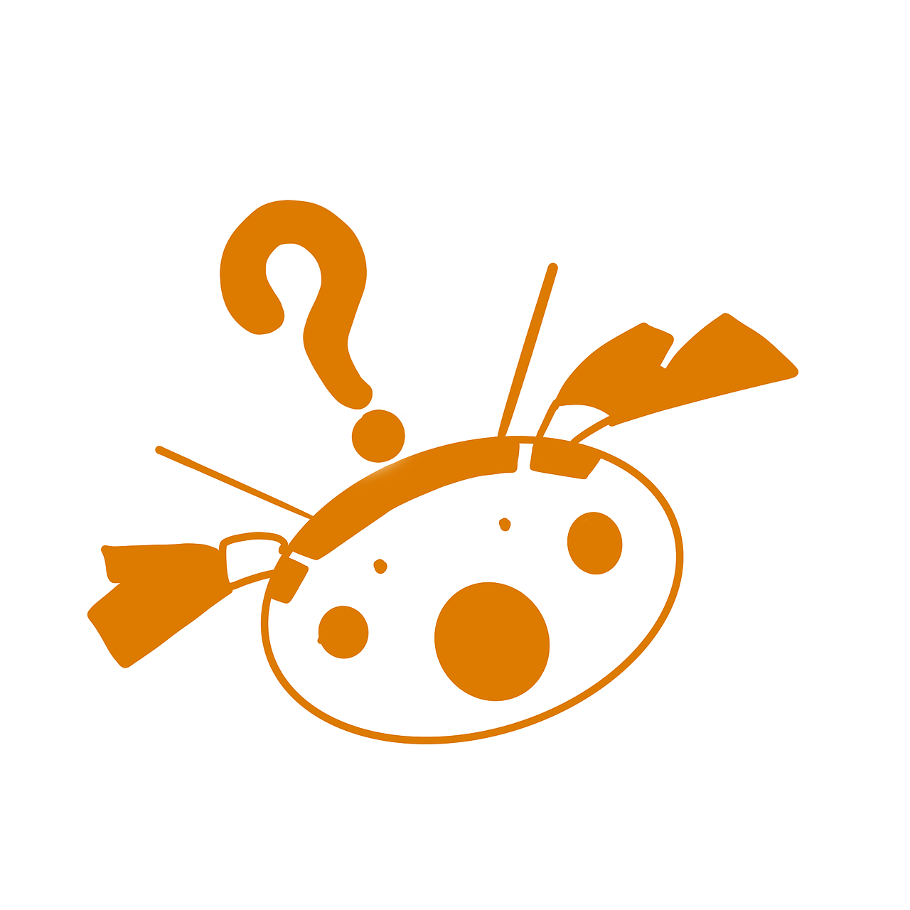 啊/小小的眼睛大大的问号