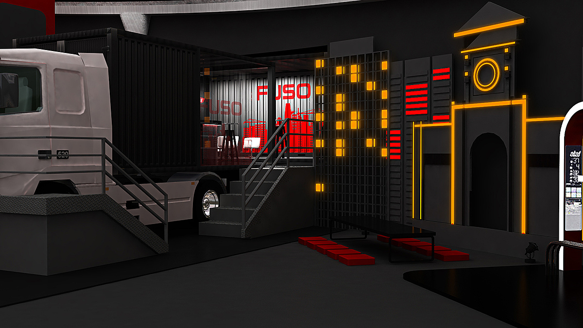 3d效果图 汽车 展会 展位 展台 活动 布置 装饰 广告