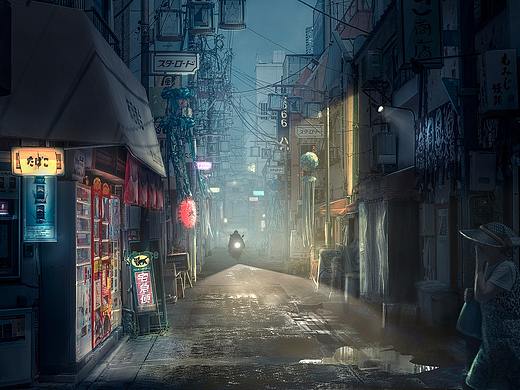 街景日转夜后期拆解