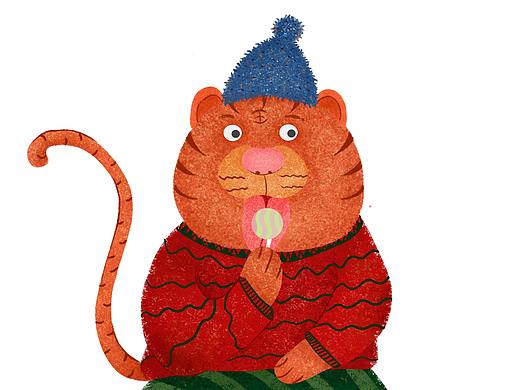 萌萌虎（个人主页-ZNTc1OTY2NjA=） - 儿童插画 - 站酷设计师小北北未央原创素材 - 站酷ZCOOL