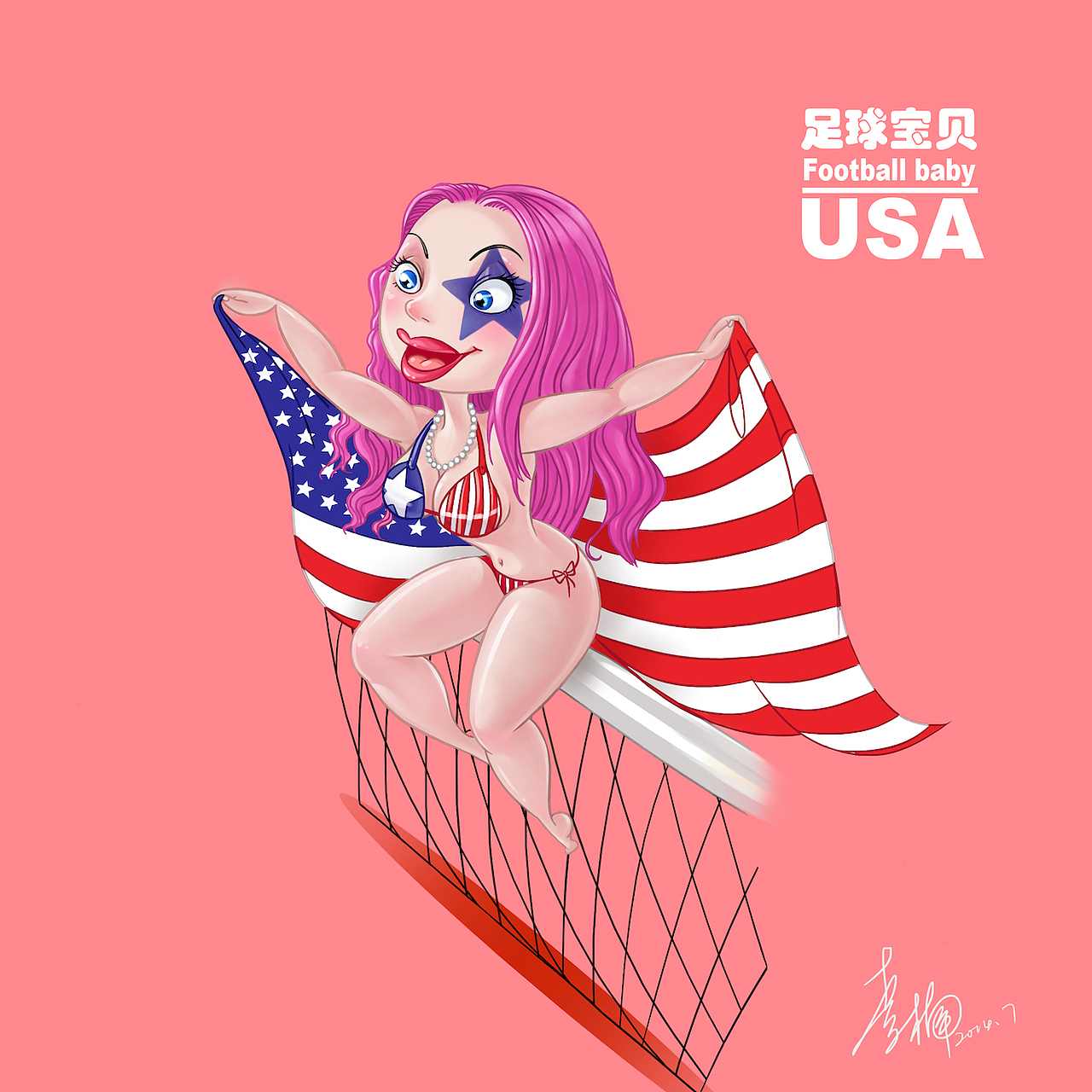 世界杯可爱疯狂的足球宝贝们～（图ZMTc5ODcxOTY=） - 商业插画 - 站酷设计师谛缘花原创素材 - 站酷ZCOOL