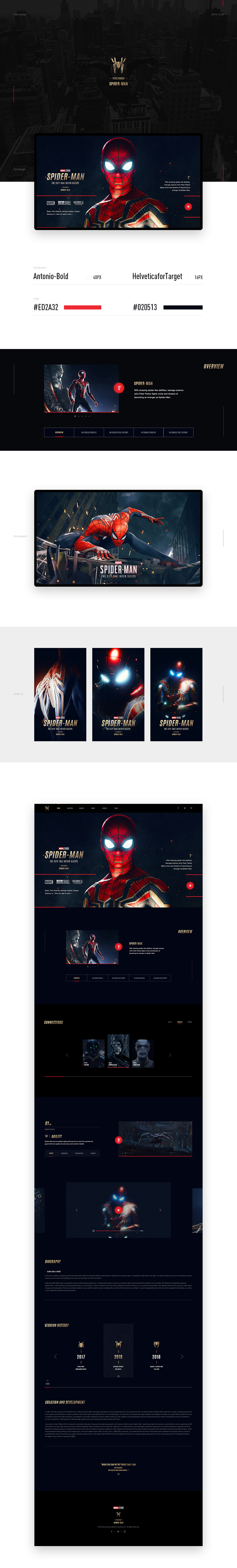Spider-Man Into the Spider-Verse Webdesign#（图ZMTQwMzIxNjI0） - 企业官网 - 站酷设计师Sawyerchan原创素材 - 站酷ZCOOL