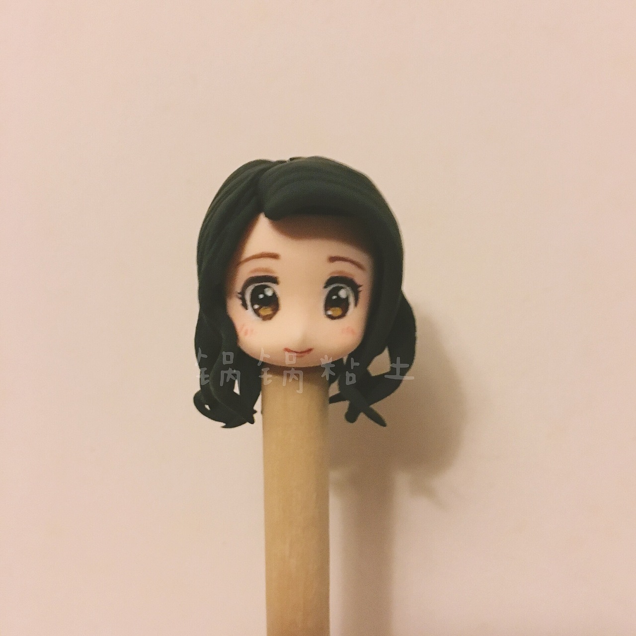 教师节粘土人偶半身像 地理老师一枚